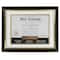 Studio Decor; 8.5" x 11" Black & Gold Document Frame with Double Mat by Studio Décor®; Category:Document Frames; Image:2